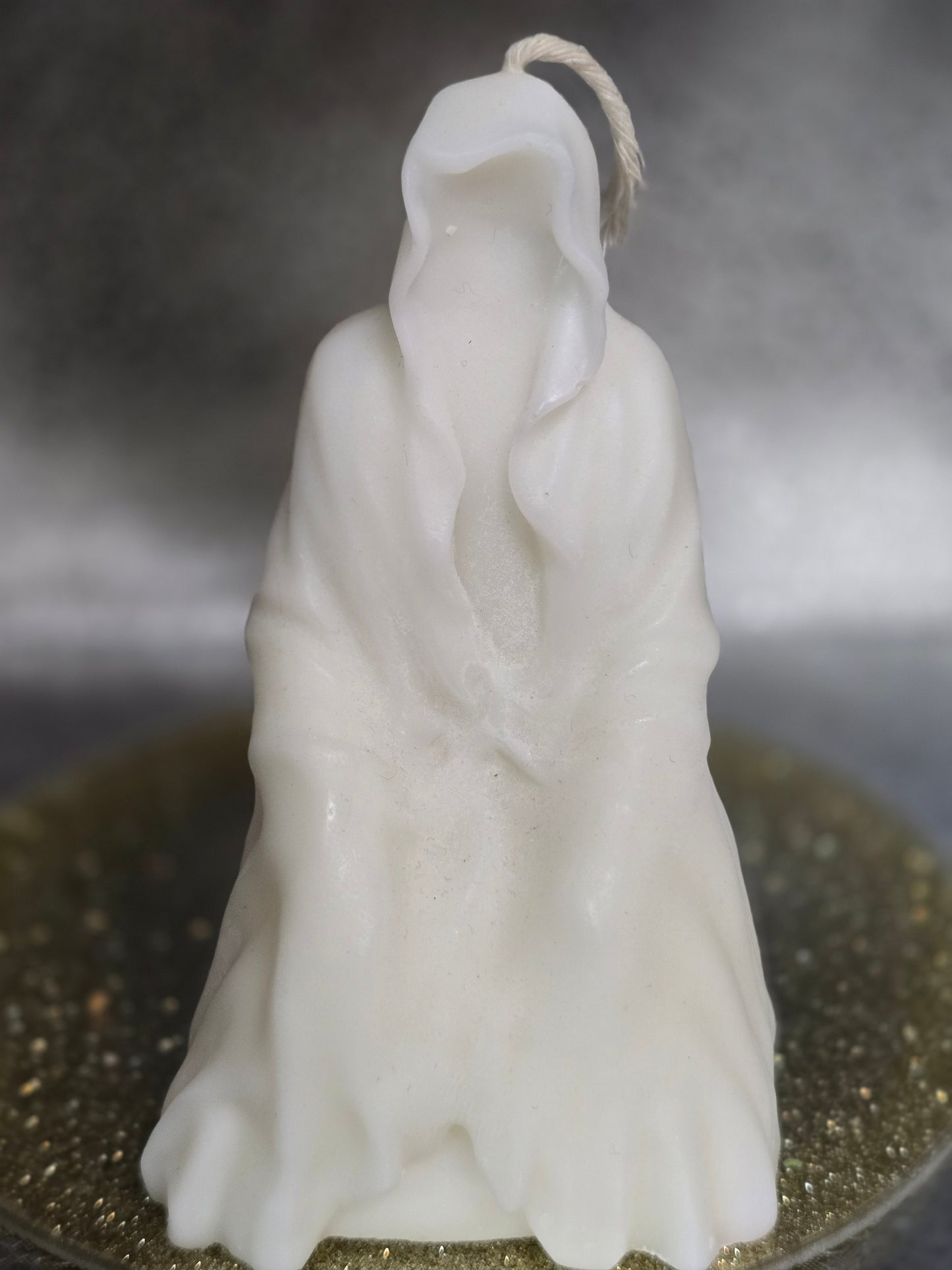 Sitting Reaper - Cloaked Figure Candle