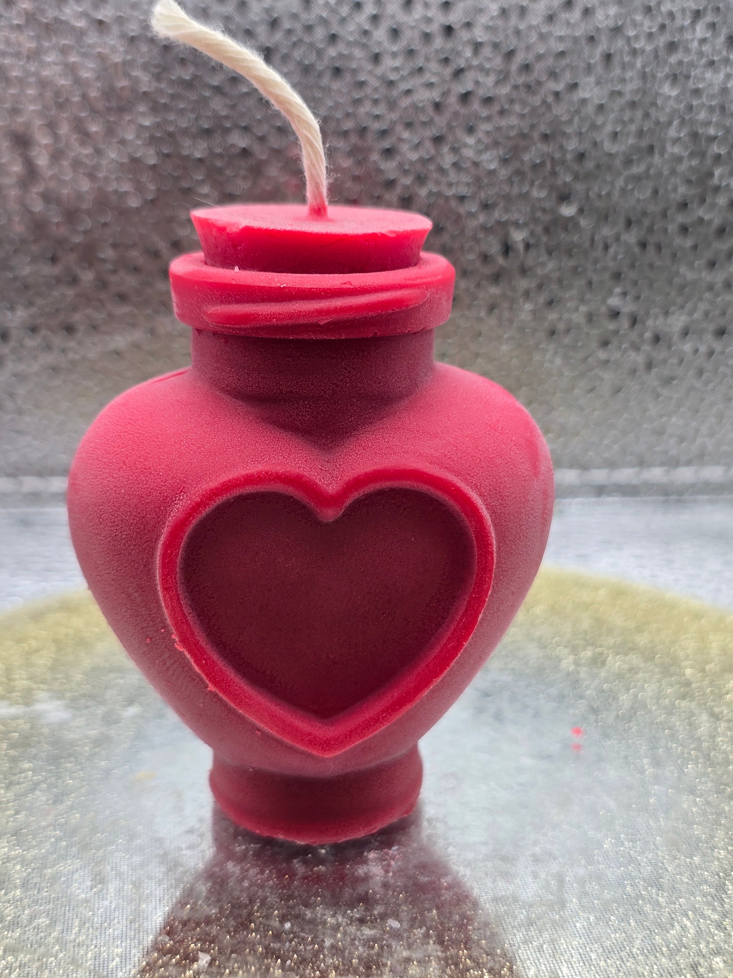 Heart Bottle Candle