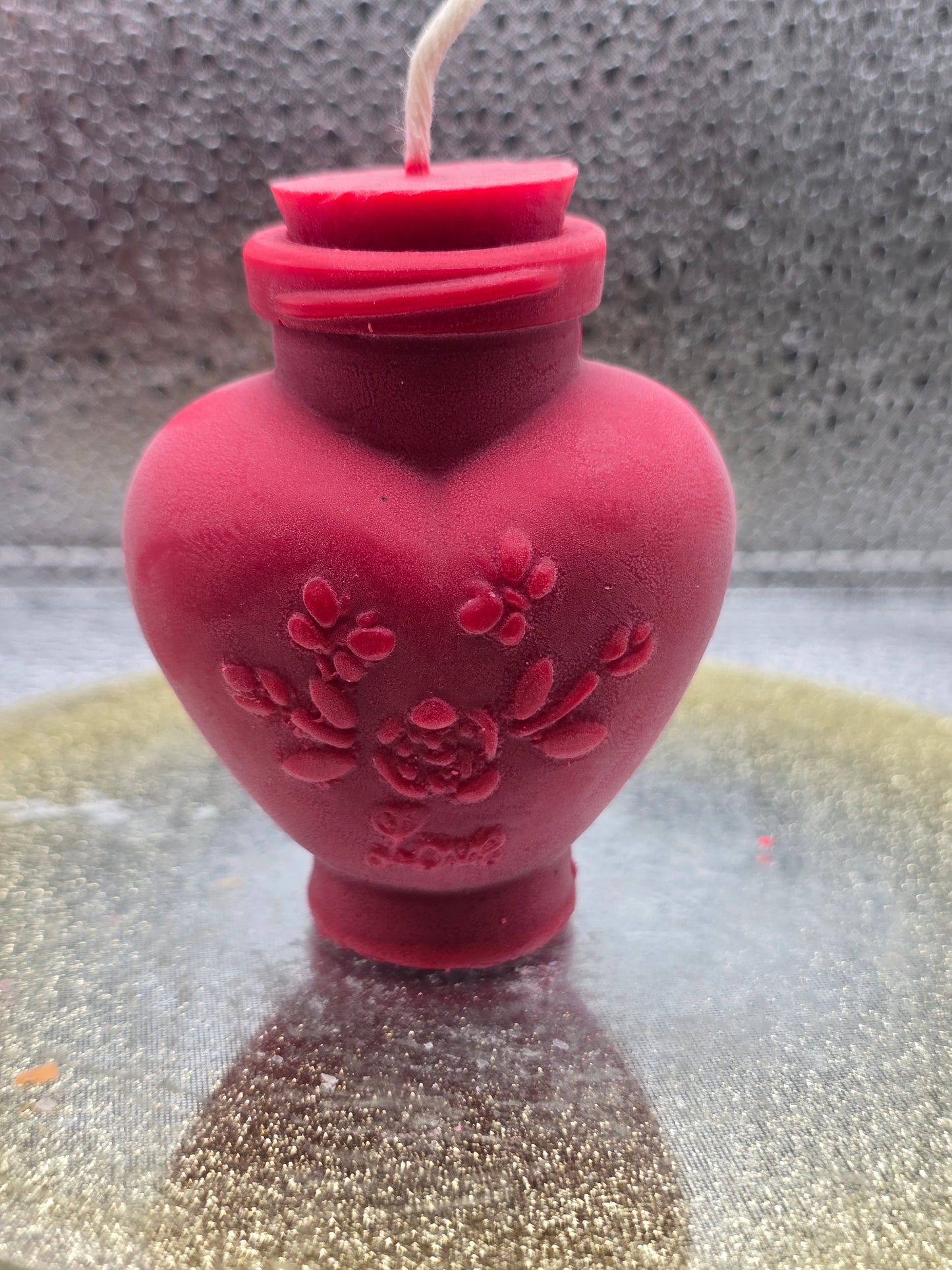 Heart Bottle Candle