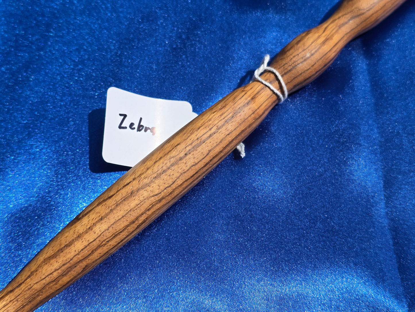 Zebra Wood Wand Traditional Length