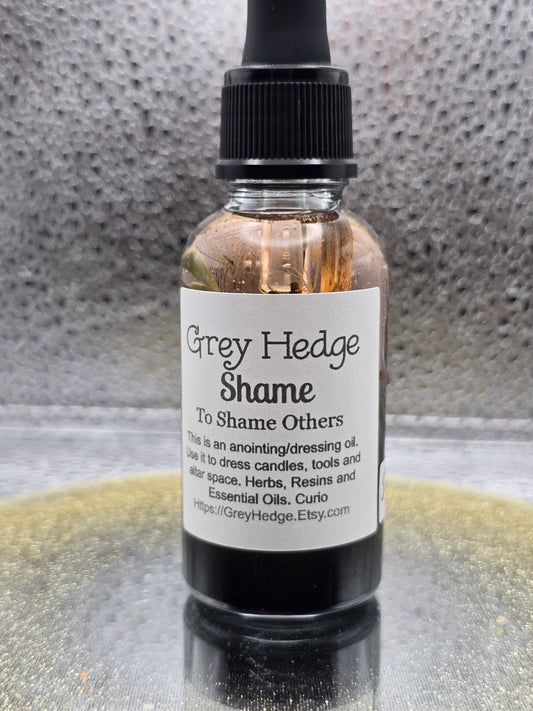 Shame ritual oil