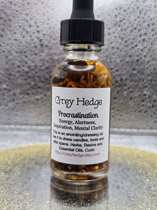 Procrastination ritual oil