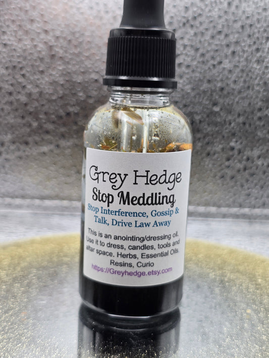 Stop Meddling ritual oil