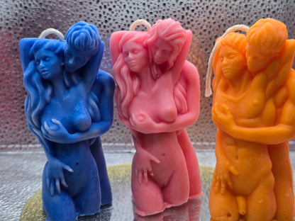 Lovers Figural Torso Candle