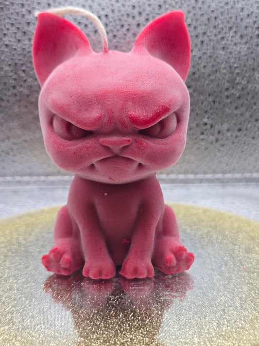 Grumpy Kitty Candle