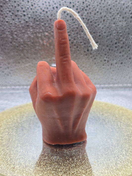 Hand F-You Finger Candle Small