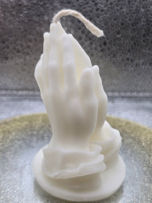 Praying Hands Candle