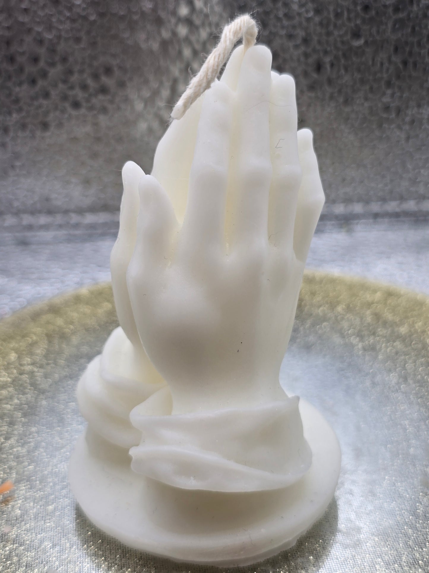 Praying Hands Candle