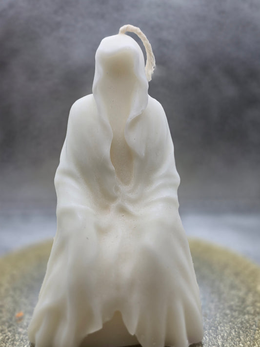 Sitting Reaper - Cloaked Figure Candle