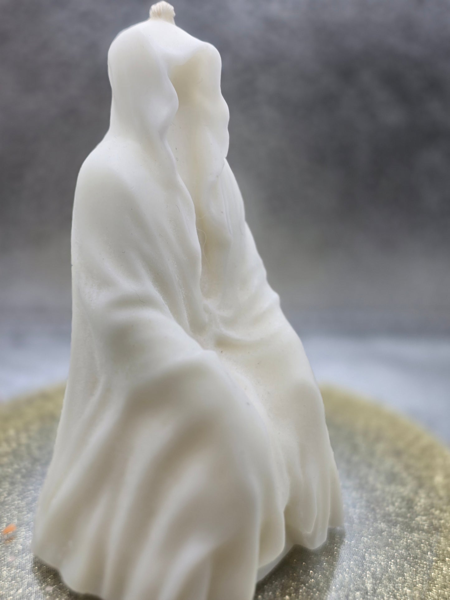 Sitting Reaper - Cloaked Figure Candle