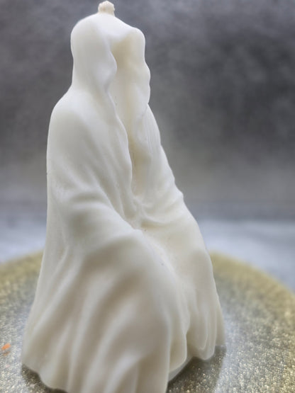 Sitting Reaper - Cloaked Figure Candle