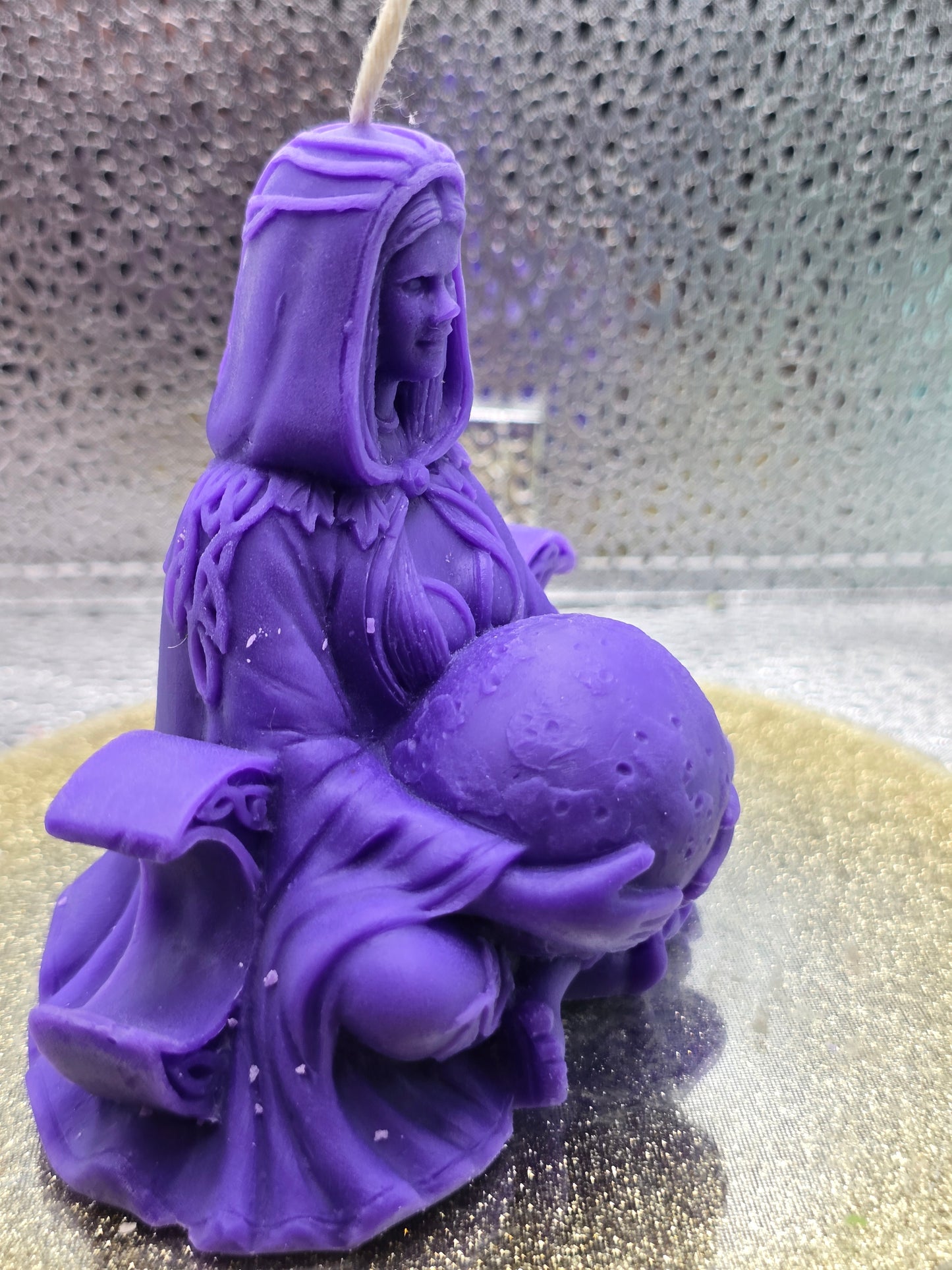 Goddess Holding Moon Candle