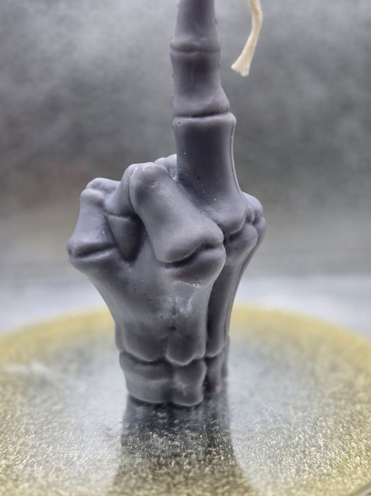 Bone Middle Finger Candle