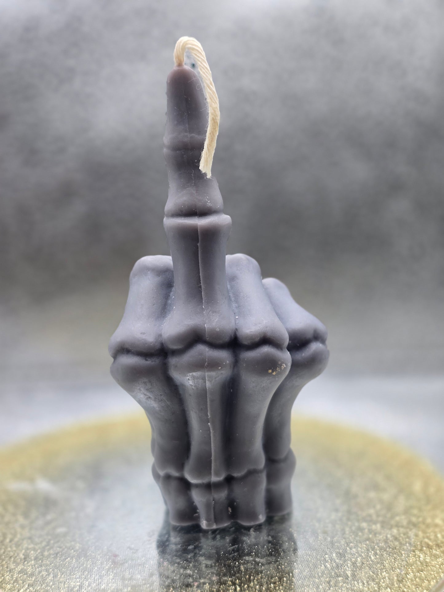 Bone Middle Finger Candle