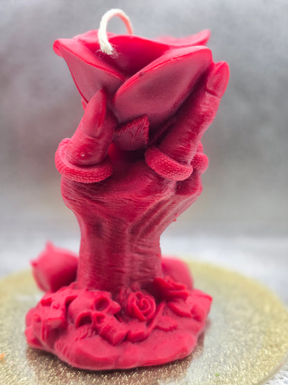 Witch Hand Holding Rose