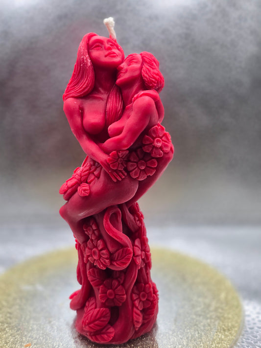 Lovers Woman And Woman Candle