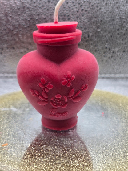 Heart Bottle Candle