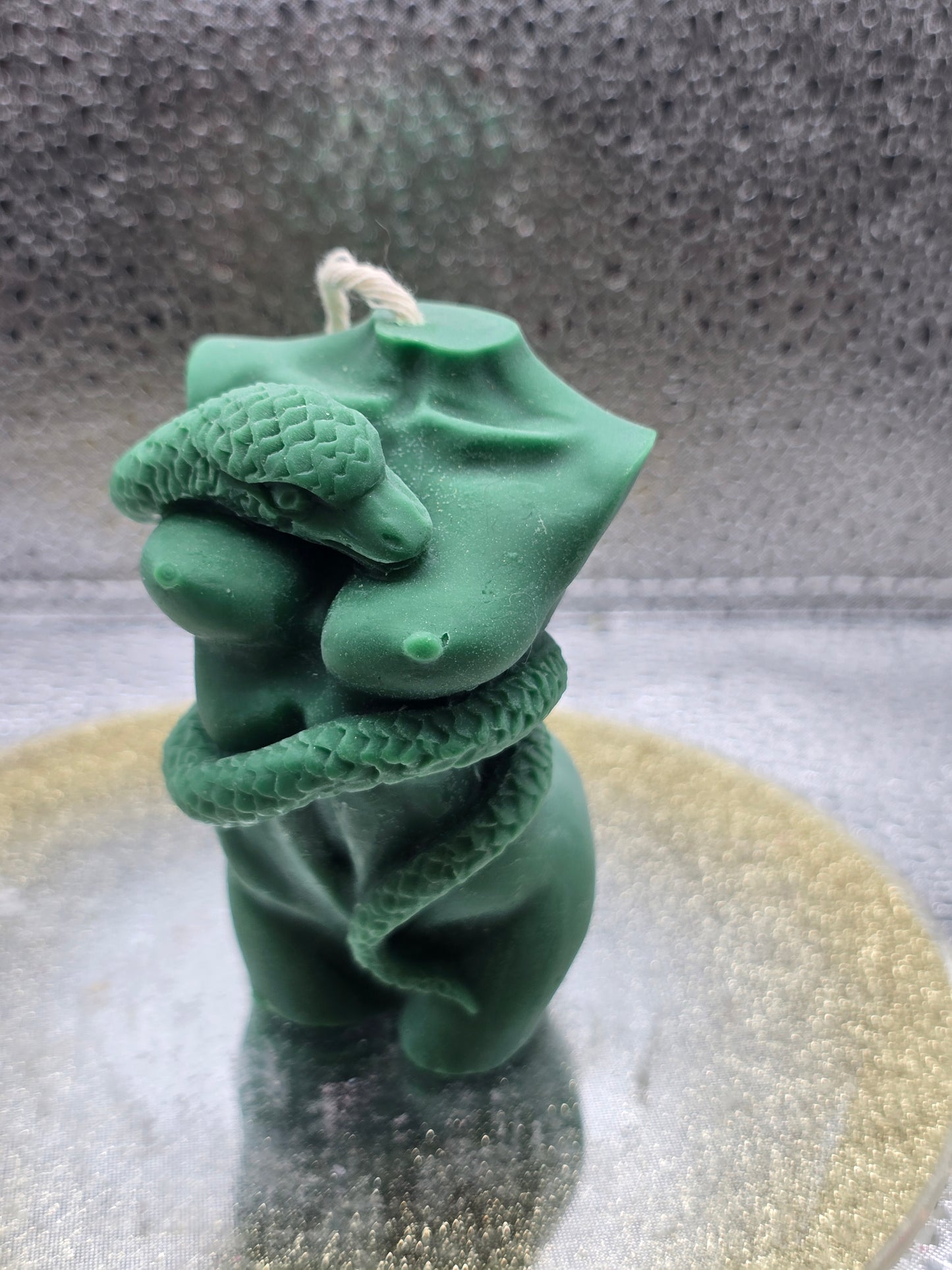 Snake Embraced Torso Candle