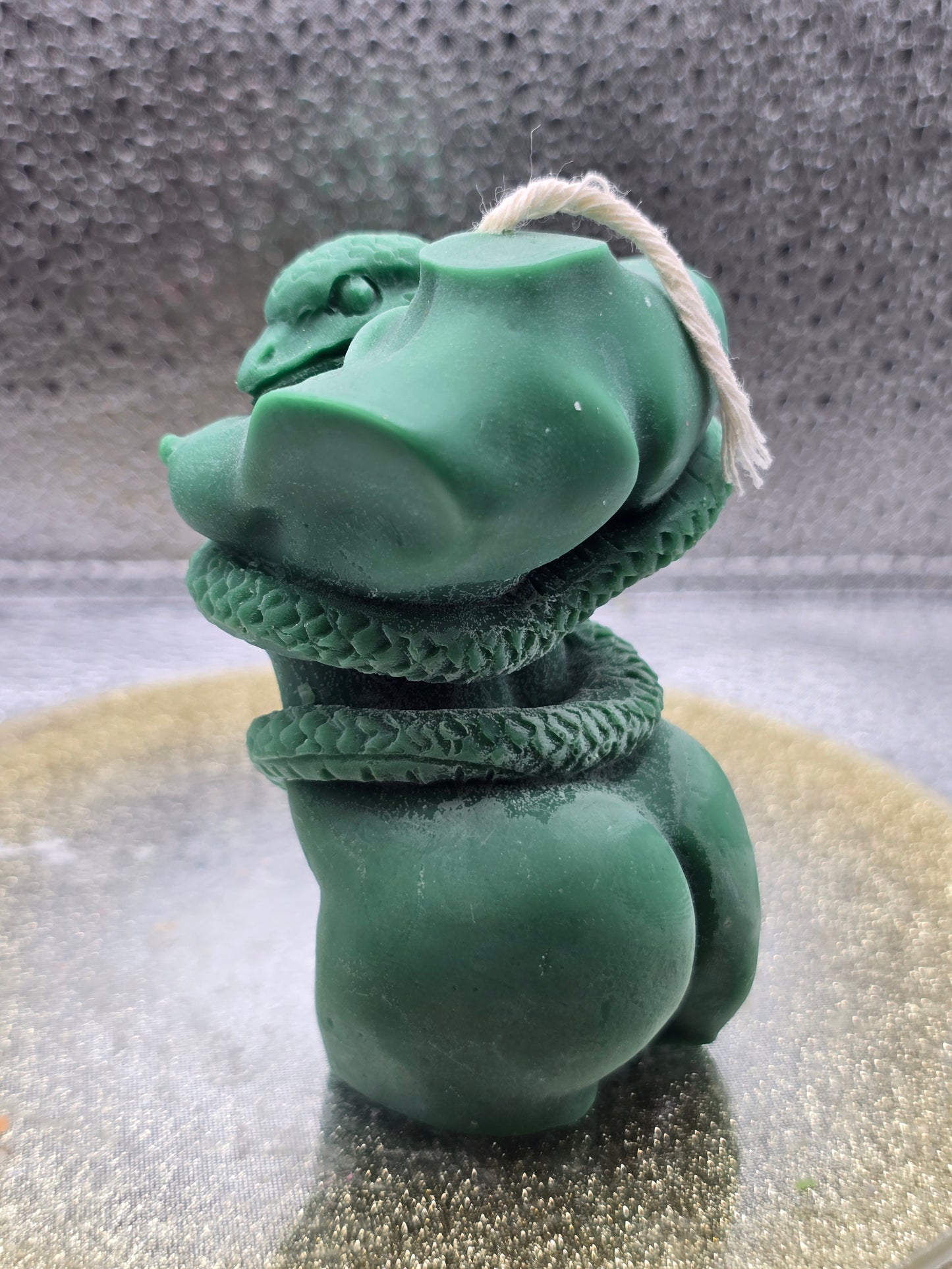 Snake Embraced Torso Candle