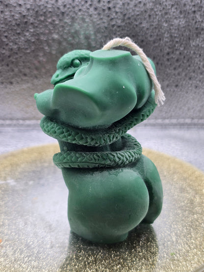 Snake Embraced Torso Candle