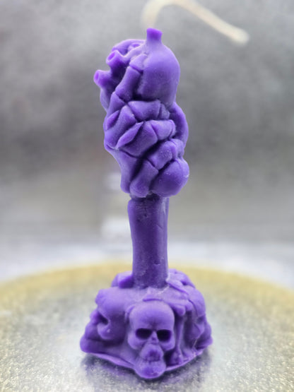 Skeletal Hand Crushing Heart Candle