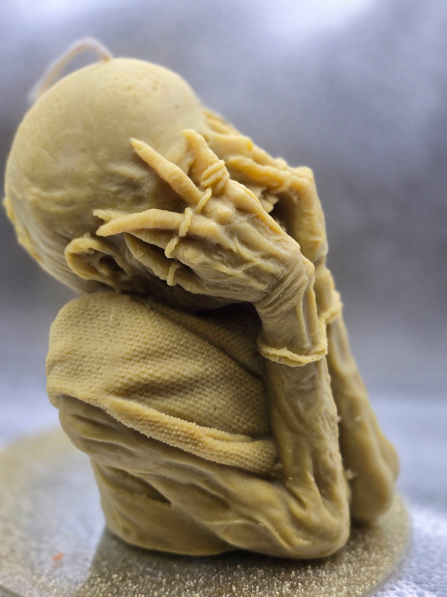 Zombie With Hands On Face Candle