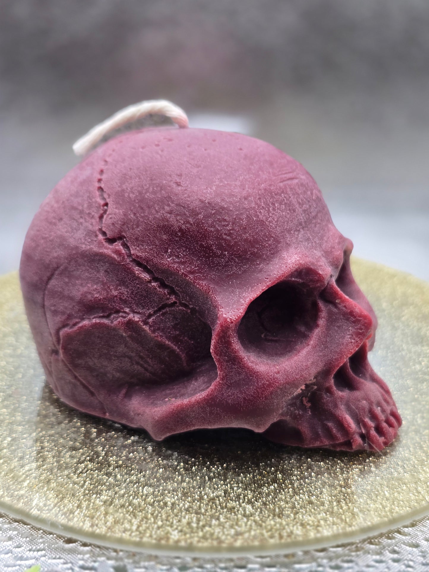 Half Skull Candle