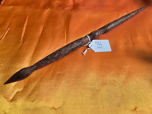 Black Palm Wand Traditional Length