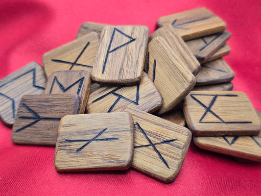 Teak Elder Futhark Runes