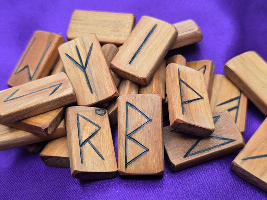 Cherry Elder Futhark Runes