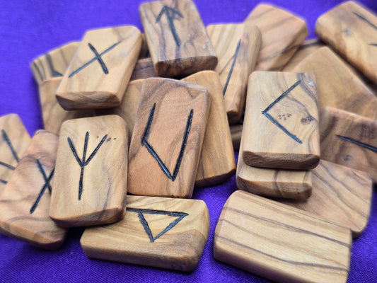 Olive Elder Futhark Runes