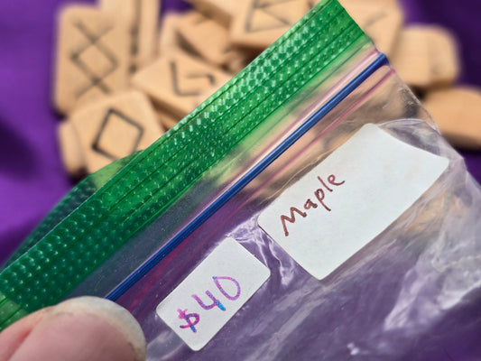 Maple Elder Futhark Runes