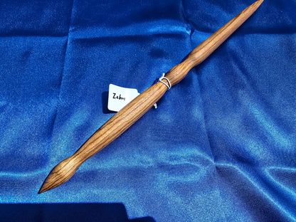 Zebra Wood Wand Traditional Length