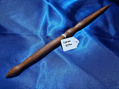 Lignum Vitae Wand Traditional Length