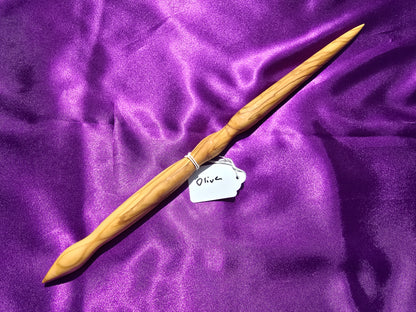 Olive Wood Wand Traditional Length