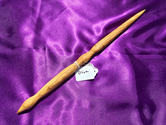 Olive Wood Wand Traditional Length