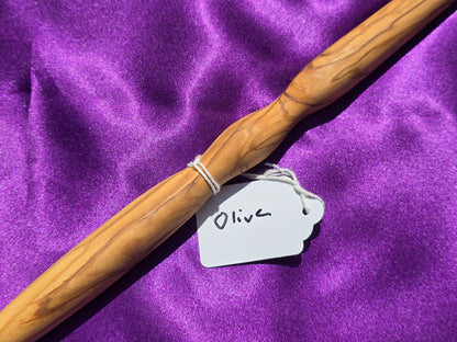 Olive Wood Wand Traditional Length