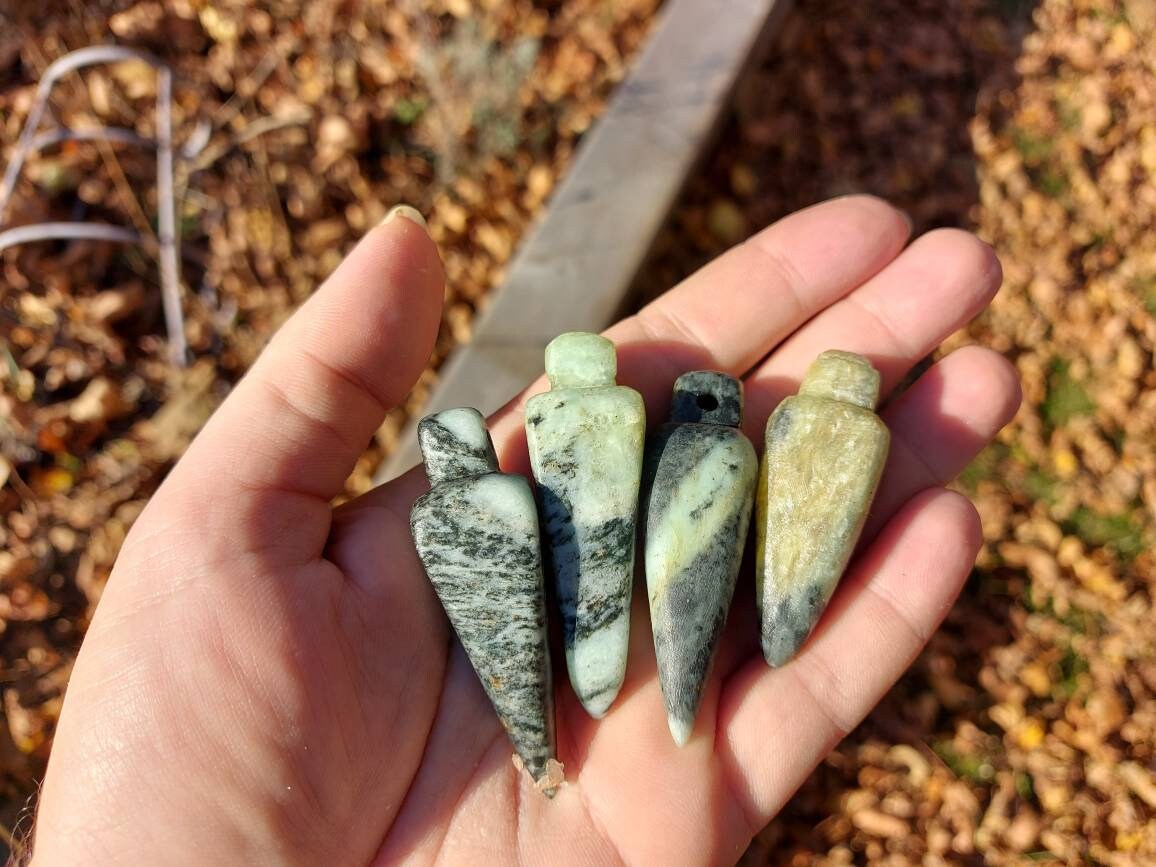 Hand Carved Soapstone Pendulum