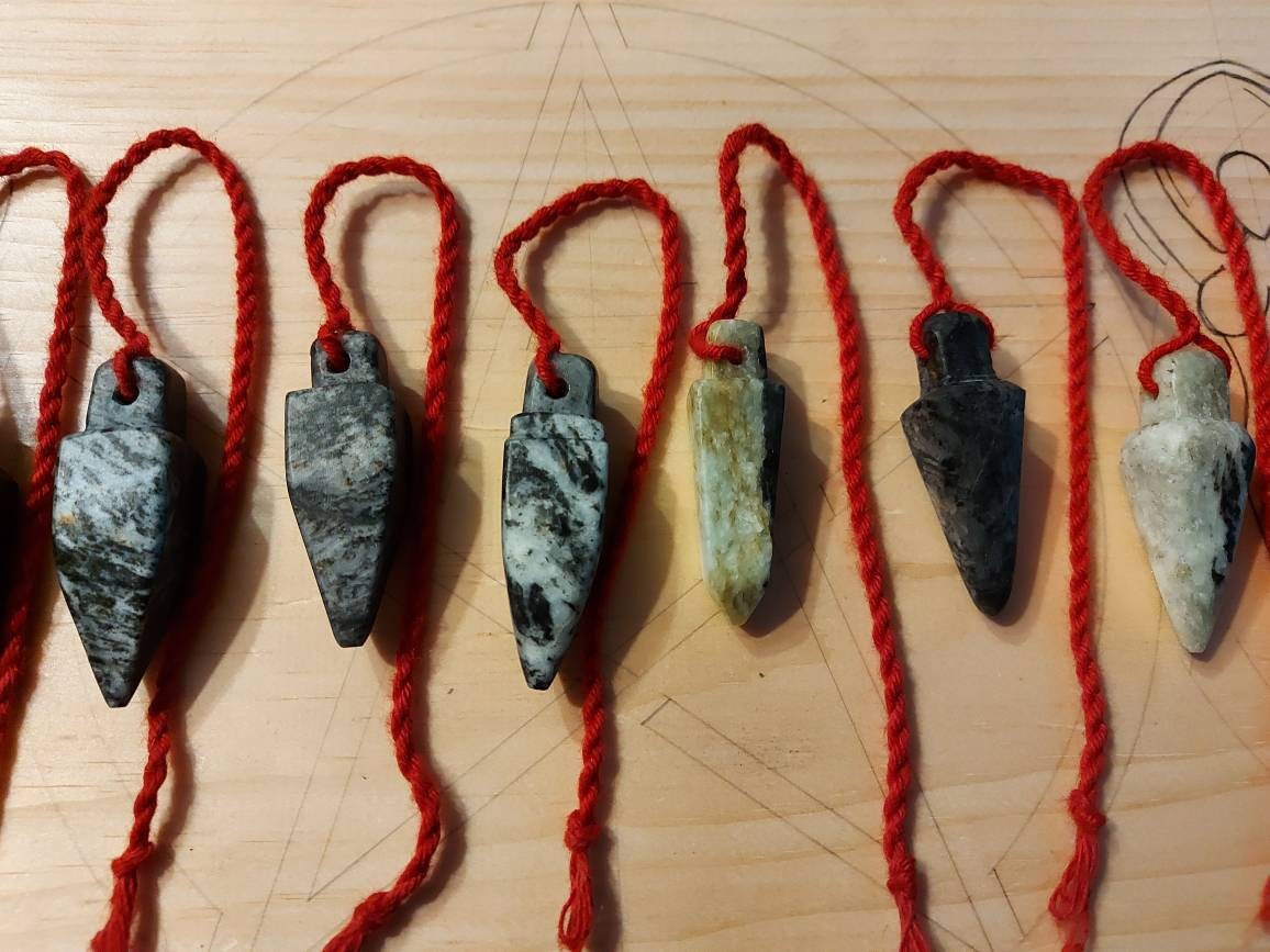 Hand Carved Soapstone Pendulum