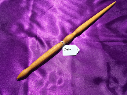 Iroko Traditional Length Wand