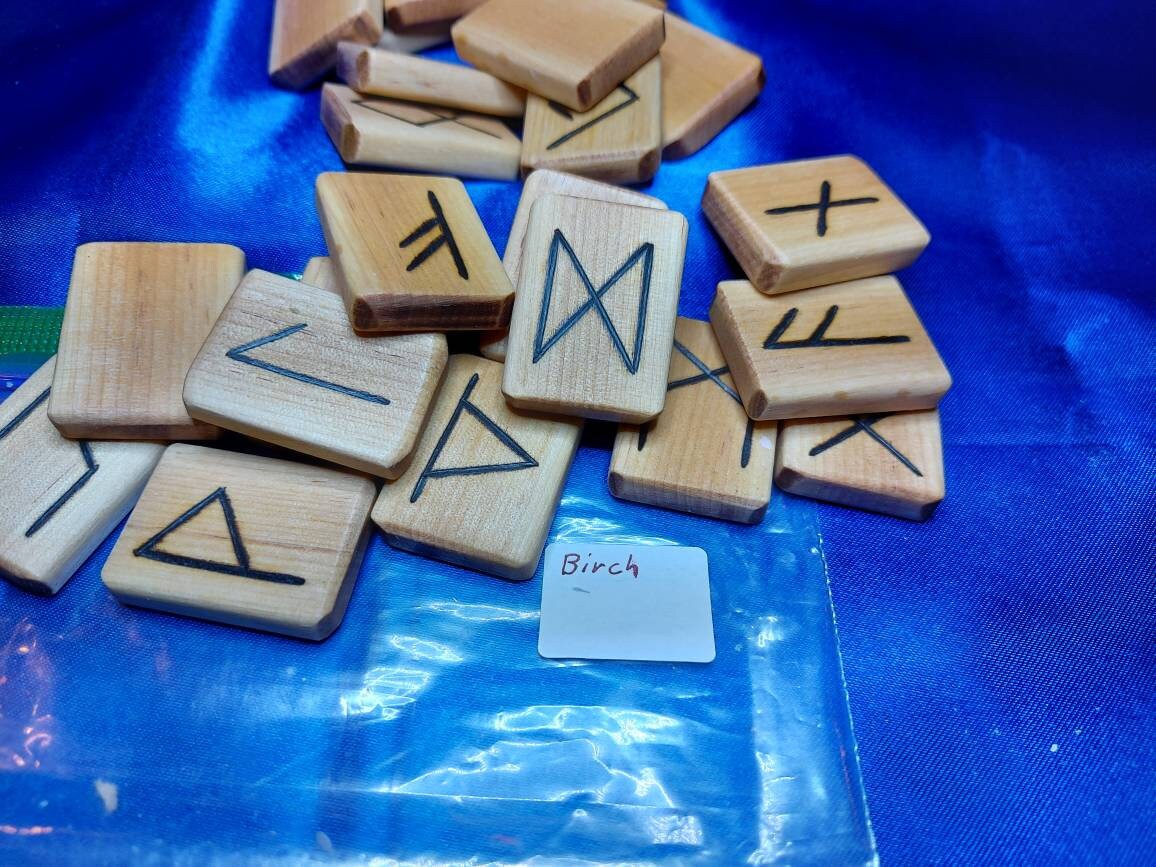 Birch Elder Futhark Runes