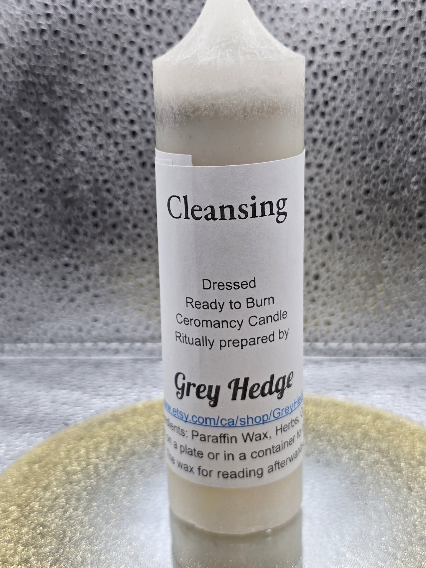 Cleansing ritual candle