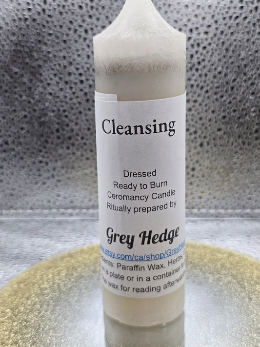 Cleansing ritual candle