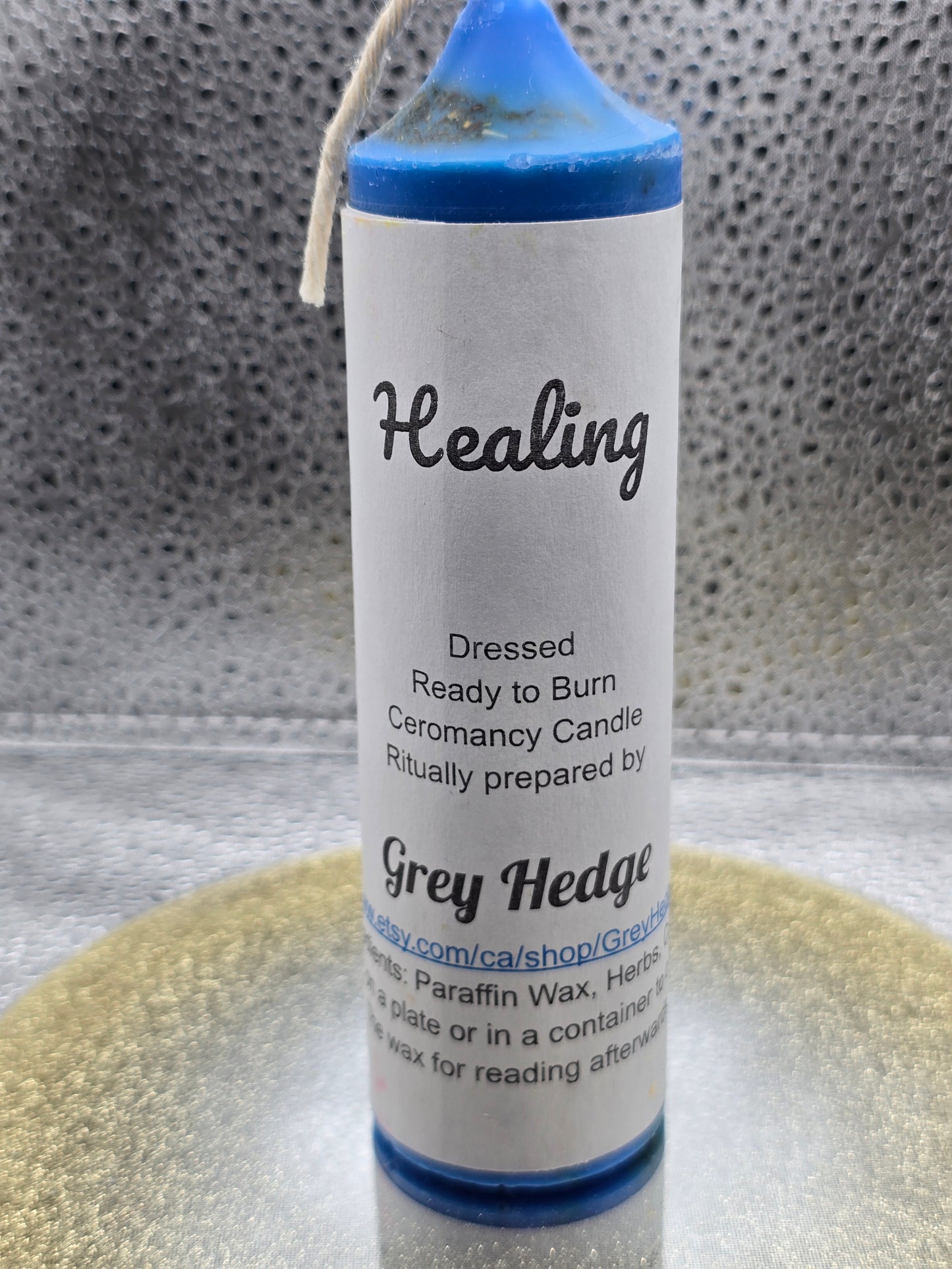Healing ritual candle